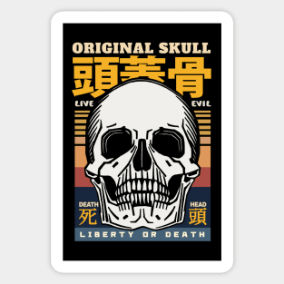 Original Vintage Skull Death Head Sticker